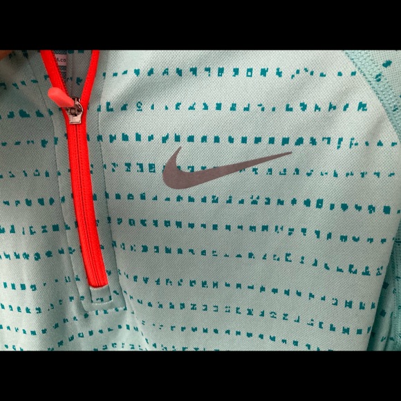 Teal Nike Running Quarter Zip - Picture 2 of 7